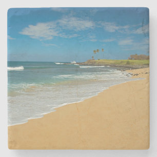 Porta-copo De Pedra EUA, Havaí, Ilha Molokai, Praia de Três Milhas