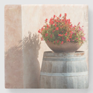 Porta-copo De Pedra Europa, Itália, Toscana. Vaso de flor