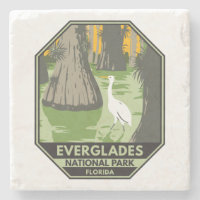 Everglades National Park Florida Egret Vintage