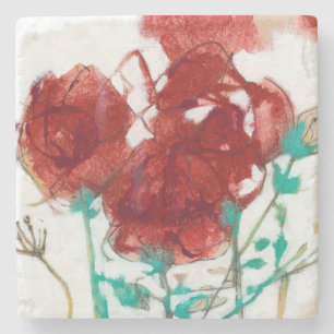 Porta-copo De Pedra Expressão da flor mim