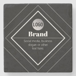 Porta-copo De Pedra Faça o Upload do Seu Logotipo e Design de Texto Pe