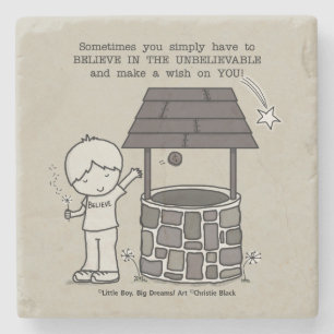 Porta-copo De Pedra Faça um desejo em você!