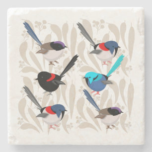 Porta-copo De Pedra Fairy Wrens