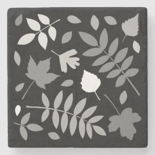 Porta-copo De Pedra Fallen Deixa Design Grays White Black