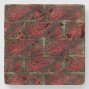 Porta-copo De Pedra Falso muro sujo ou azulejos simulando?