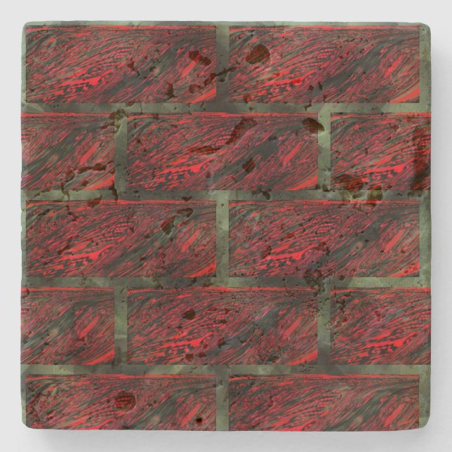 Porta-copo De Pedra Falso muro sujo ou azulejos simulando? (Frente)