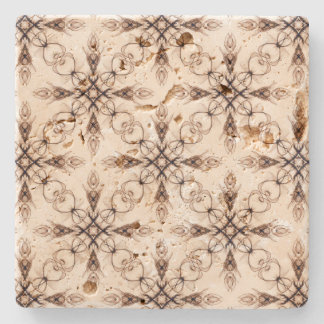 Porta-copo De Pedra Fantasia Medieval Sepia Fractal Art