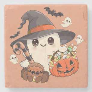 Porta-copo De Pedra Fantasma de Halloween Fofo no Estilo Kawaii