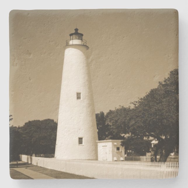 Porta-copo De Pedra Farol de Ocracoke (Frente)