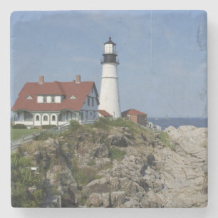 Porta-copo De Pedra Farol de Portland Head, Cape Elizabeth,Maine,