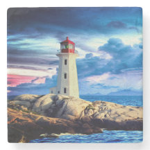 Farol - Porta copos de mármore