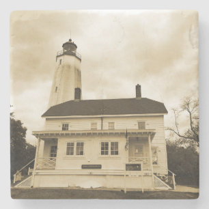 Porta-copo De Pedra Farol Sandy Hook