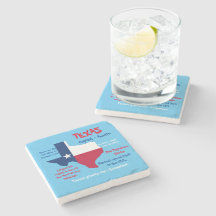 Fatos Incríveis do Texas Marble Stone Coaster