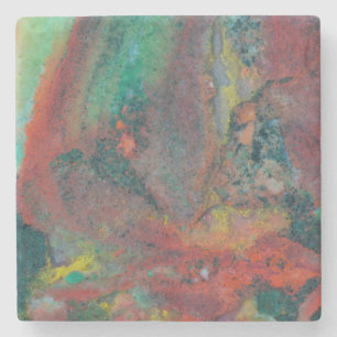 Porta-copo De Pedra Fechar um Jasper de Natal