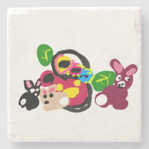 Feliz dia das mães coelhinhos e coelho 