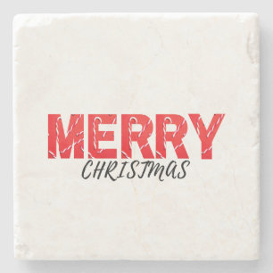 Porta-copo De Pedra Feliz Natal