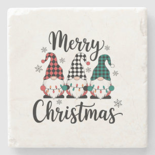 Porta-copo De Pedra Feliz Natal