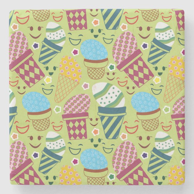 Porta-copo De Pedra Felz pascoa (Frente)