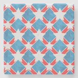 Porta-copo De Pedra Feriados de Verão Patrióticos da Família Americana