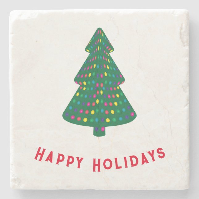 Porta-copo De Pedra Férias Felizes (Frente)