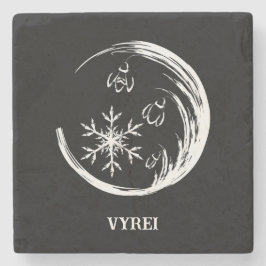 Porta-copo De Pedra Festa de inverno