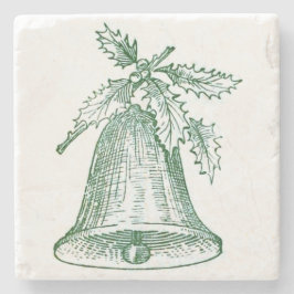 Porta-copo De Pedra Festa de Natal com Holly