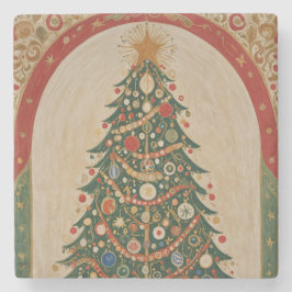 Porta-copo De Pedra Festivo Caleidoscópio