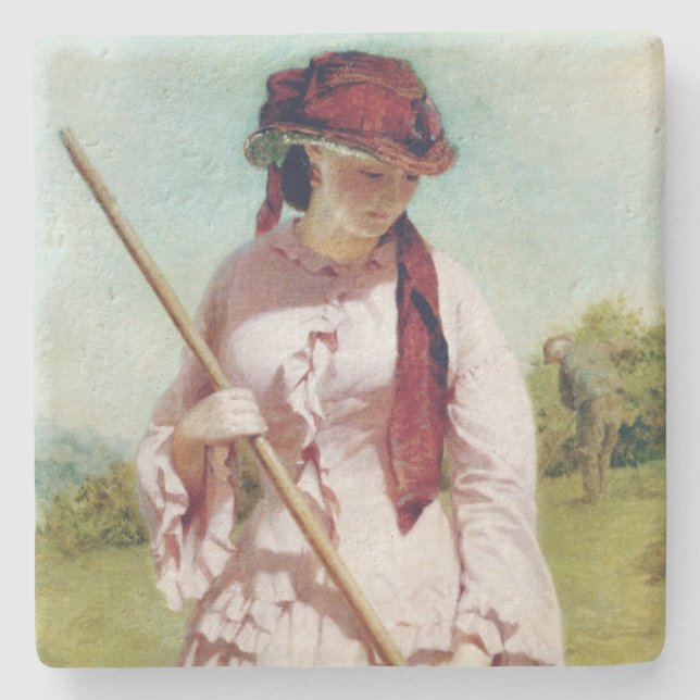 Porta-copo De Pedra Filha do agricultor (Beleza Rural) (Frente)