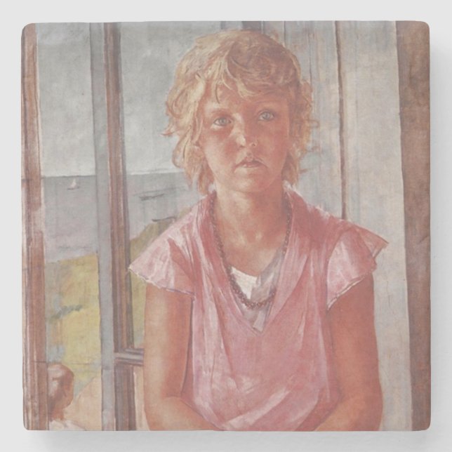 Porta-copo De Pedra Filha do pescador (Frente)