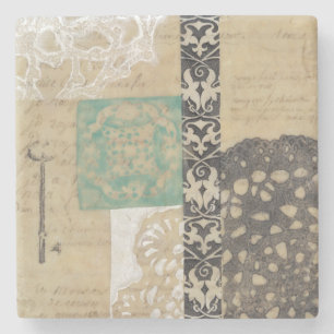 Porta-copo De Pedra Filigre e Chave II