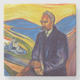 Porta-copo De Pedra Filósofo Friedrich Nietzsche (por Edvard Munch)