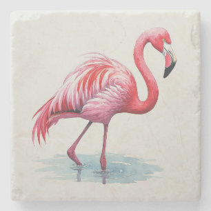 Porta-copo De Pedra Flamingo
