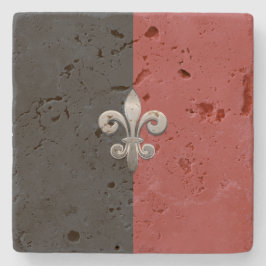 Porta-copo De Pedra Fleur De Lis