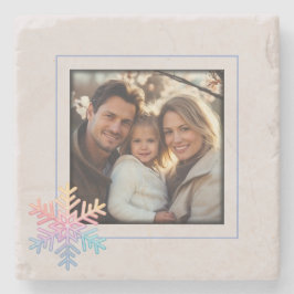 Porta-copo De Pedra Floco de neve simples