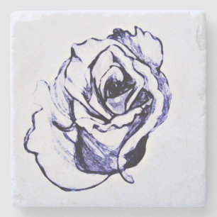 Porta-copo De Pedra Flor