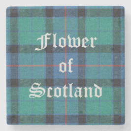 Porta-copo De Pedra Flor da Escócia, Flor da Scotland Tartan,