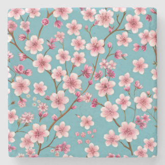 Porta-copo De Pedra Flor de Cerejeira Sakura
