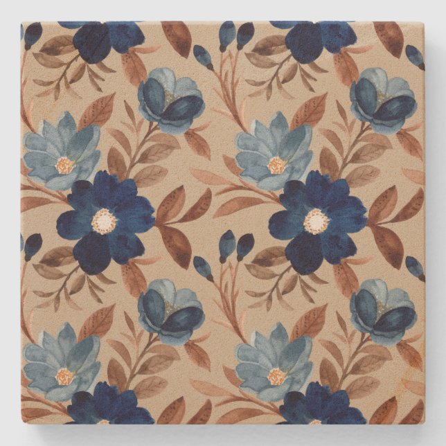 Porta-copo De Pedra Floral (Frente)