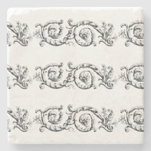 Porta-copo De Pedra floreio ornamental divisor