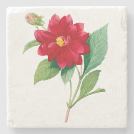 Porta-copo De Pedra Flores: A010 Dhalia Doble -