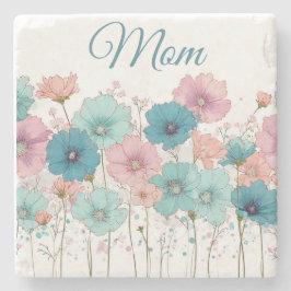 Porta-copo De Pedra Flores Primaveris Vintage para Mamãe