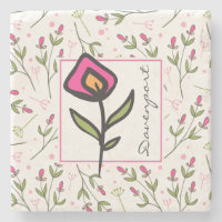 Flores selvagens - Pétalas cor-de-rosa e laranja p