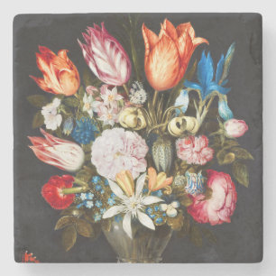 Porta-copo De Pedra Flores Vintage em um Vidro por Ambrosius Bosschaer