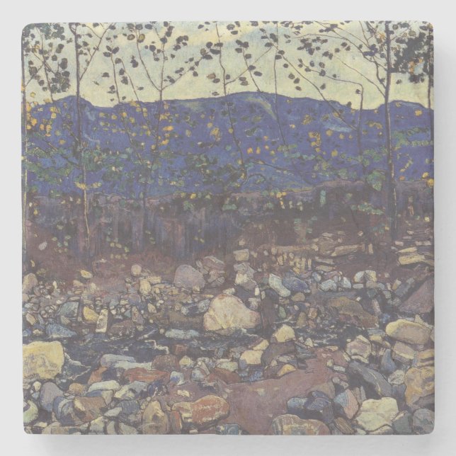 Porta-copo De Pedra Floresta Brook em Leissigen, Suiça (Paisagem) (Frente)