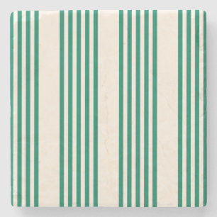 Porta-copo De Pedra Floresta verde e bege cinco faixas padrão