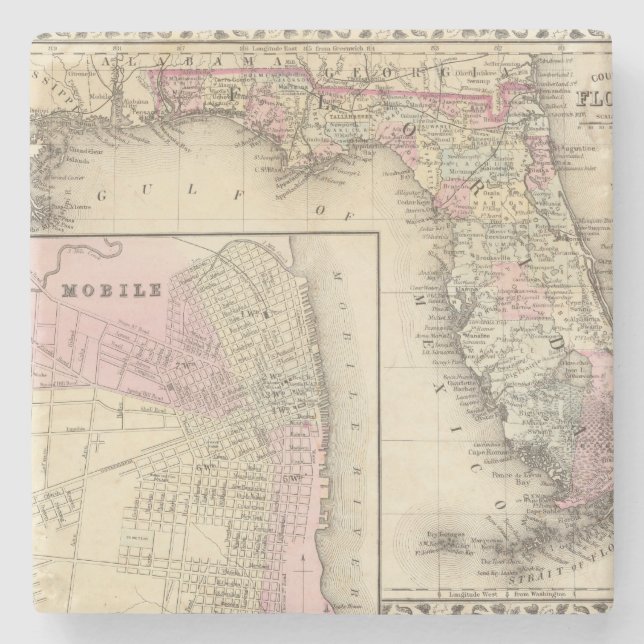 Porta-copo De Pedra Florida, móvel (Frente)