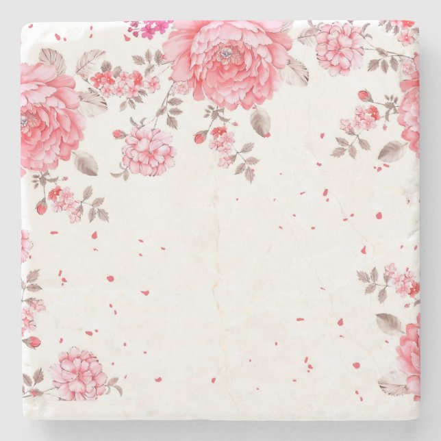 Porta-copo De Pedra floural (Frente)