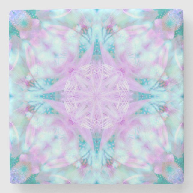 Porta-copo De Pedra flower (Frente)