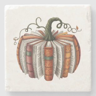 Porta-copo De Pedra Folha de Abóbora do Livro de Pumpkin no Dia das Br