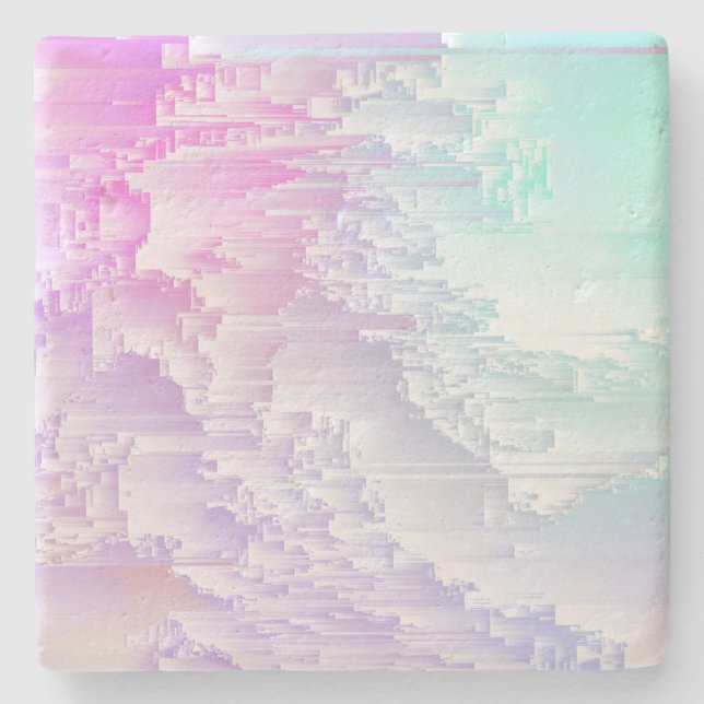 Porta-copo De Pedra Folha de Pastel (Frente)